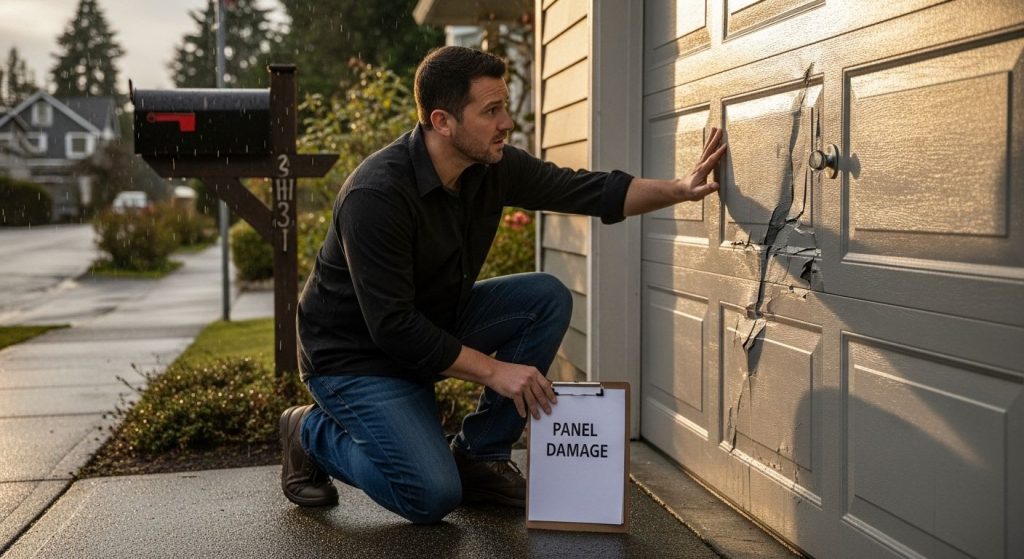 Seattle garage door damage