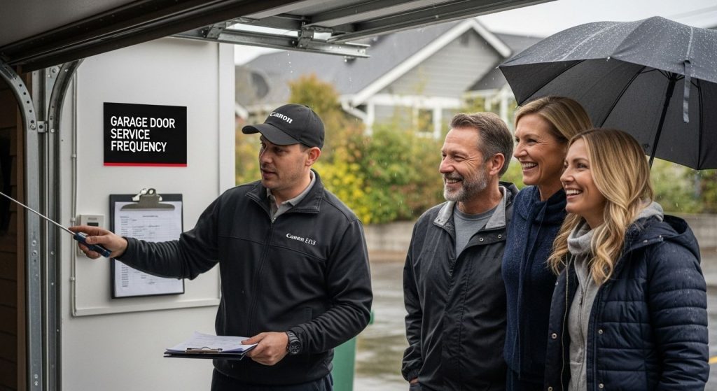 garage door service frequency