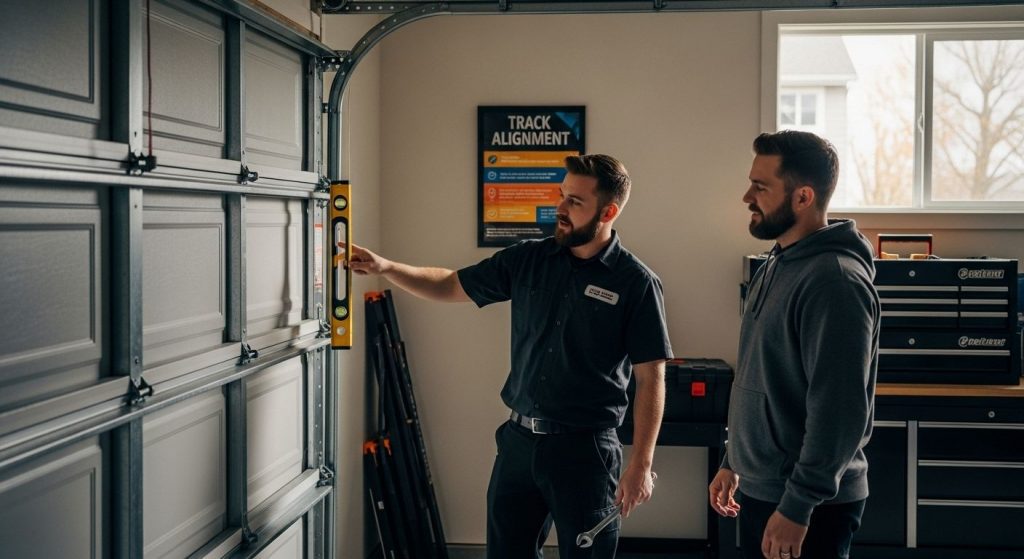 garage door track alignment Seattle