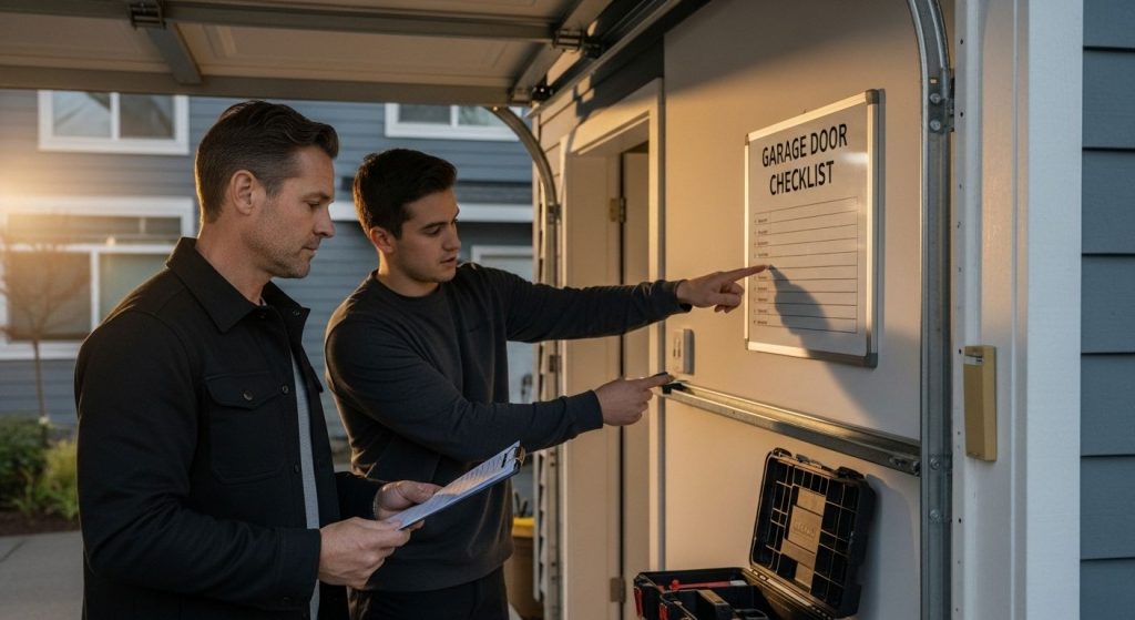 garage door repair checklist