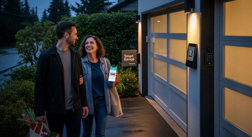 modern smart garage door Seattle