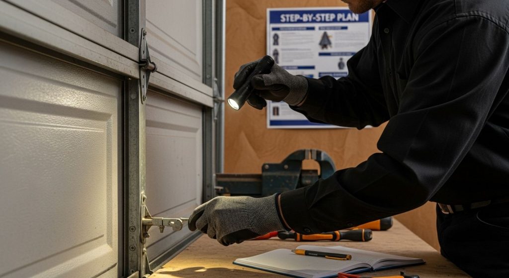 garage door replacement first step