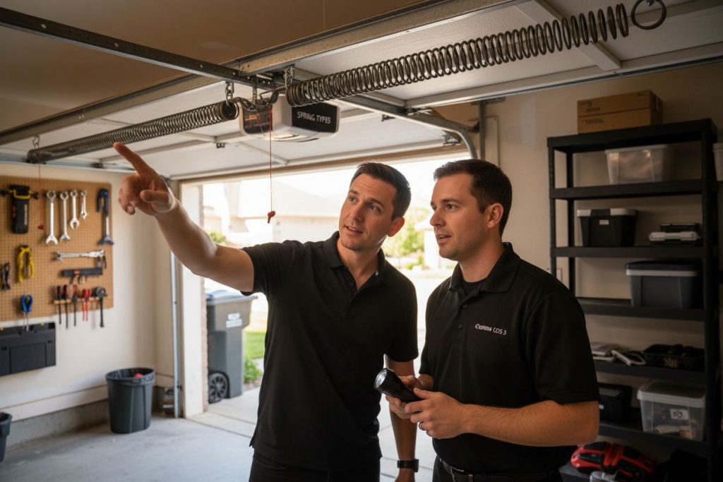garage door spring types