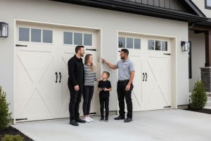 carriage style garage doors, residential, family
