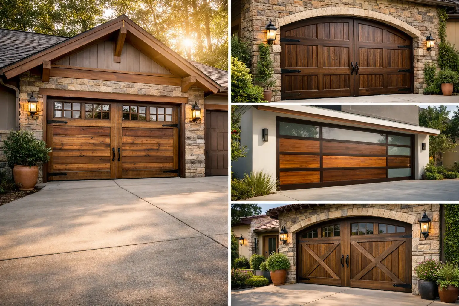 10 Custom Wood Garage Door Ideas