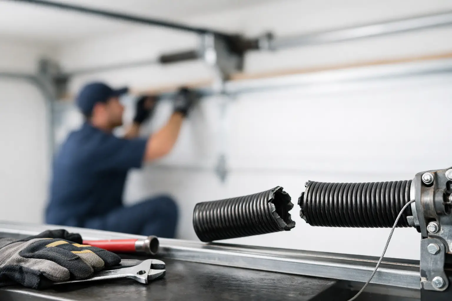 Broken Garage Door Spring Replacement