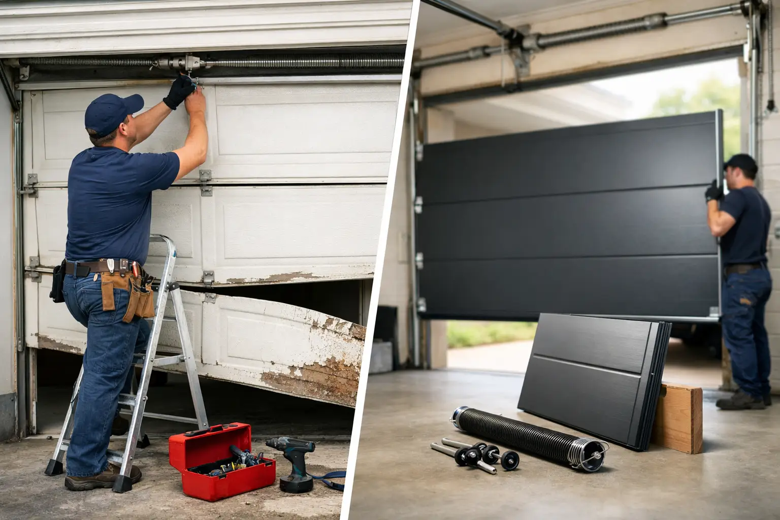 Repair vs Replace Garage Door: What Pays Off?