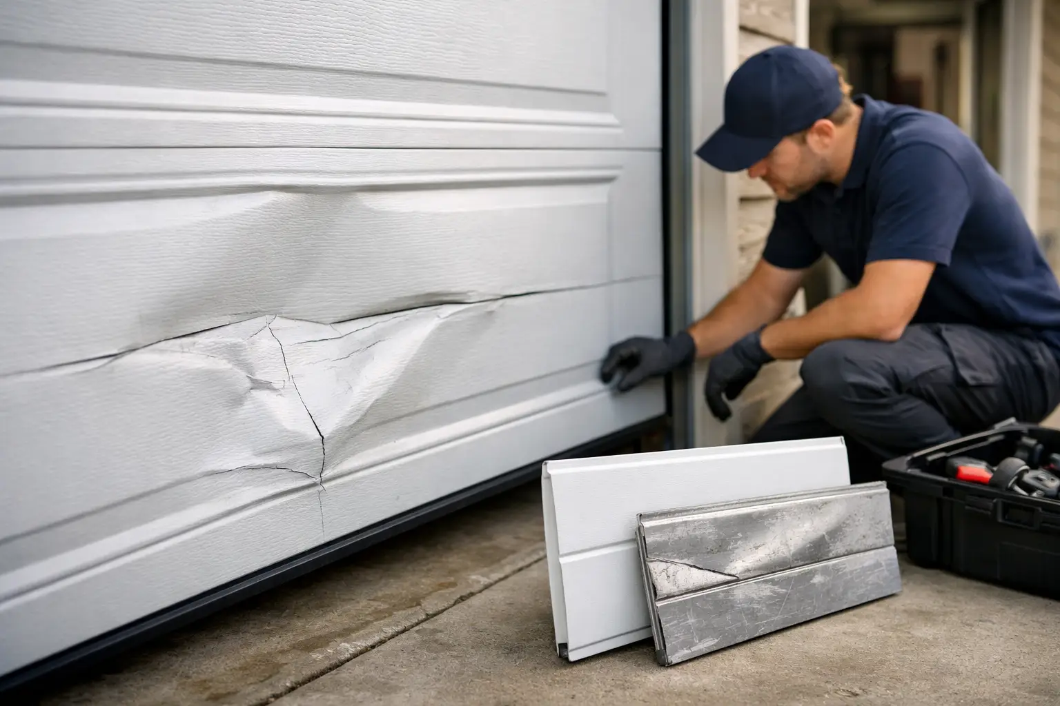 Garage Door Panel Damage: Repair or Replace?