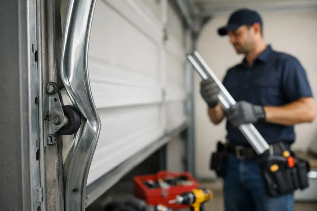 Can Bent Garage Tracks Be Fixed or Replaced?